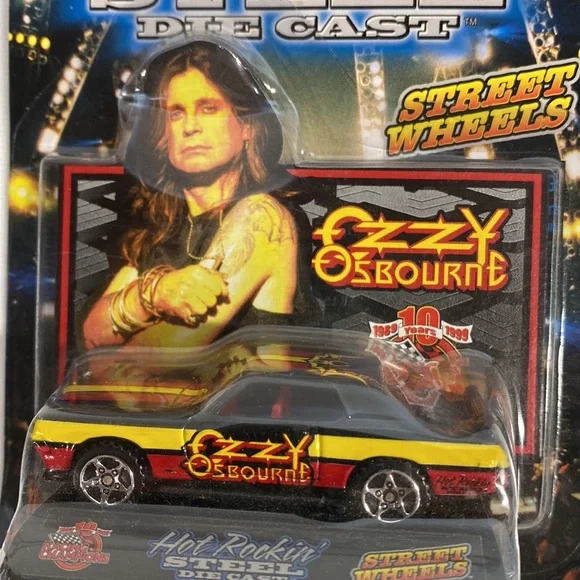 OZZY OZBOURNE Hot Rockin’ Steel Die Cast Street Series Original Packaging! - Picture 2 of 7